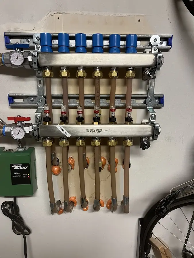 Plumber performing Gas Leak Detection at a residential property in Chestertown